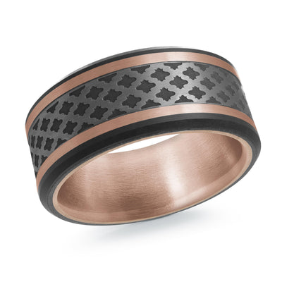 Men's Tantalum & Carbon Fiber Wedding Ring