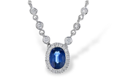 Sapphire & Diamond Necklace
