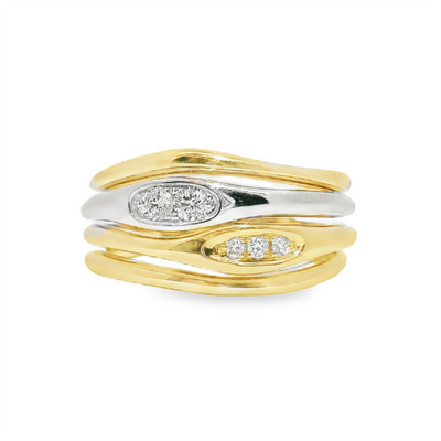 Wide Diamond Fashion Ring