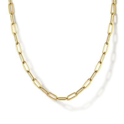 17" Hollow Paperclip Chain