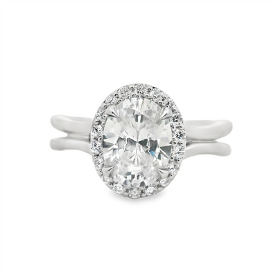 Miosogno Oval Diamond Engagement Ring