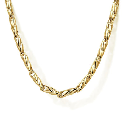 24" Hollow Link Men's Chain Necklace