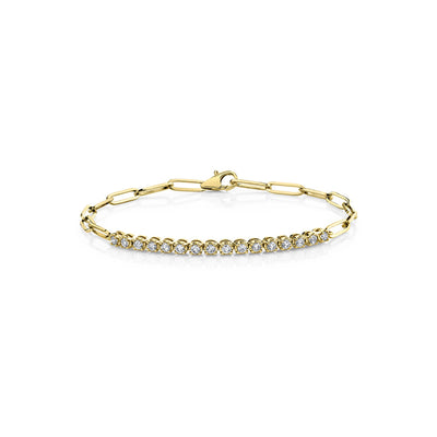 Paperclip Diamond Bracelet