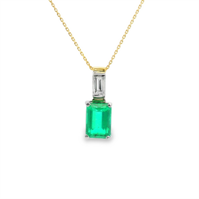 Emerald & Diamond Pendant