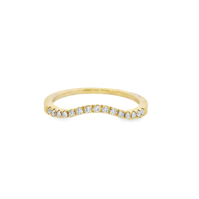 Curved Diamond Wedding Ring