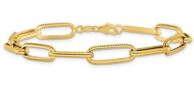 Textured Paperclip Bracelet