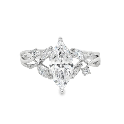 Marquise Diamond Engagement Ring