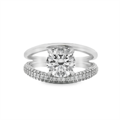 Miosogno Round Diamond Engagement Ring