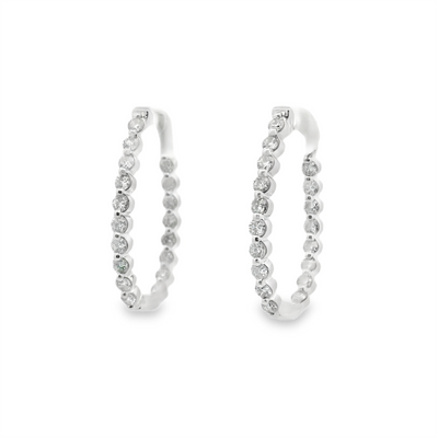 Inside-Out Diamond Hoop Earrings