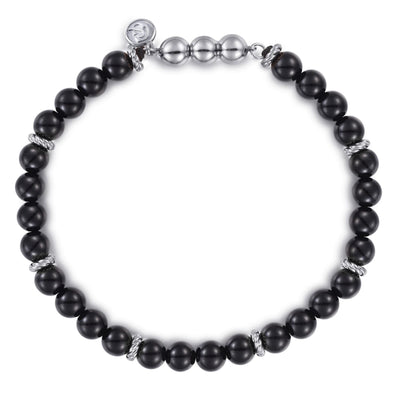 Sterling Silver Black Onyx Bracelet