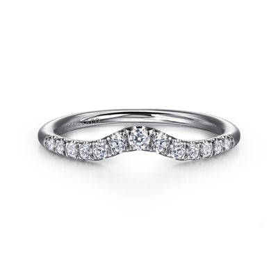 Diamond Curved Wedding Ring