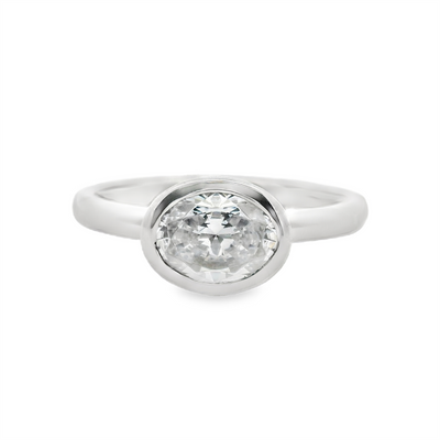 Miosogno Oval Diamond Engagement Ring