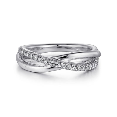Sterling Silver White Sapphire Fashion Ring