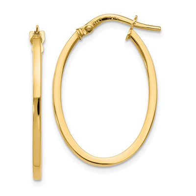 Oval Hoop Earrings