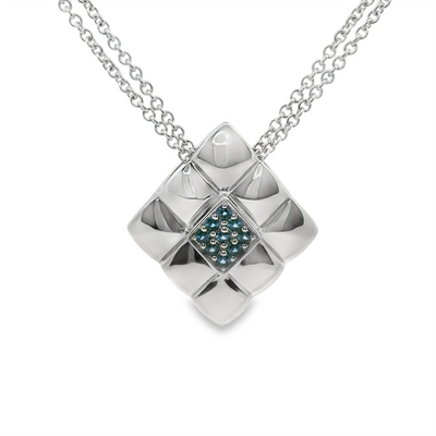 Sterling Silver Sapphire Pendant