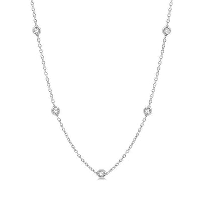 Diamond Station Necklace