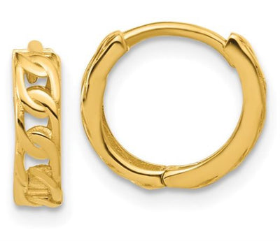 Link Huggie Hoop Earrings