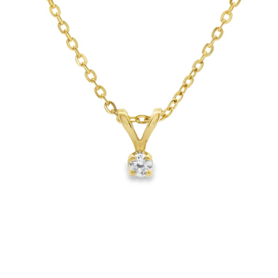 Classic Solitaire Pendant