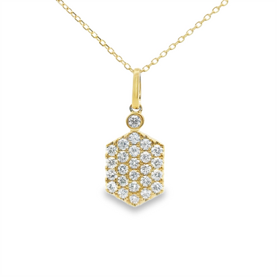 Honeycomb Diamond Pendant
