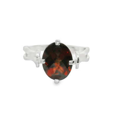 Garnet Solitaire Fashion Ring