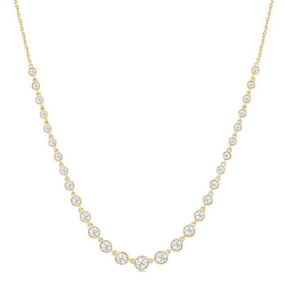 Diamond Bezel Riviera Necklace