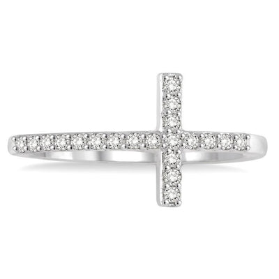 Diamond Cross Fashion Ring