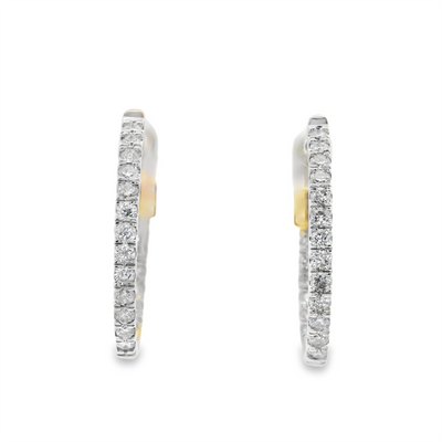 Inside-Out Diamond Hoop Earrings