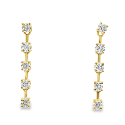 Diamond Drop Earrings