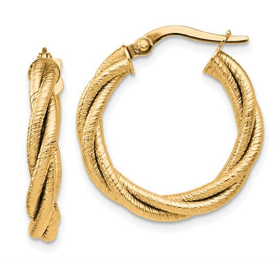 Twist Hoop Earrings