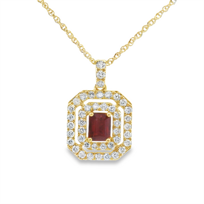Ruby & Diamond Pendant
