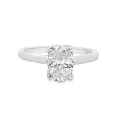 Oval Diamond Solitaire Engagement Ring
