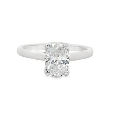 Oval Diamond Solitaire Engagement Ring