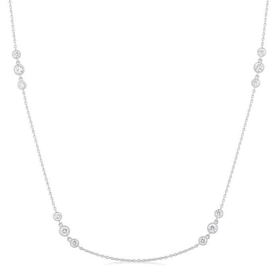 Diamond Station Necklace