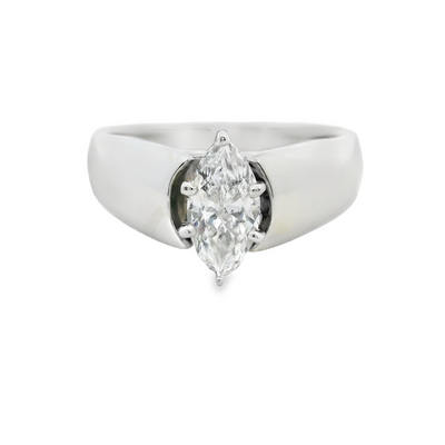 Marquise Diamond Solitaire Engagement Ring