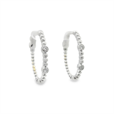 Diamond Hoop Earrings