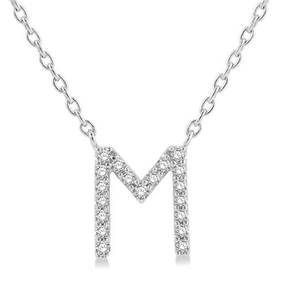 Block Initial Necklace