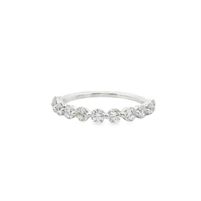 Diamond Single Shared Prong Anniversary Ring