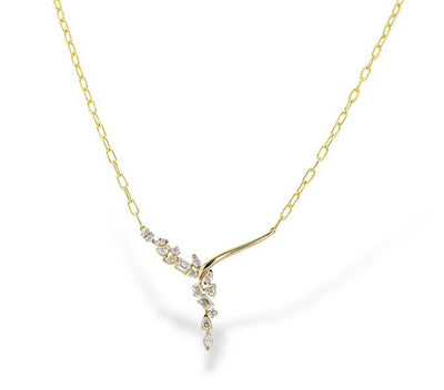 Mixed Shape Diamond Necklace