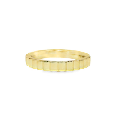 Faceted Wedding Ring