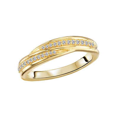 Diamond Twist Fashion Ring