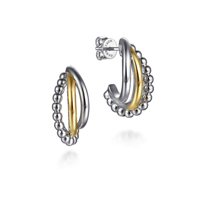 Bujukan Sterling Silver & Gold Earrings