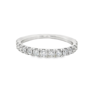 Diamond Straight Band Wedding Ring