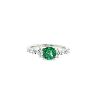 Emerald & Diamond Fashion Ring