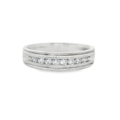 Diamond Channel Fashion Ring
