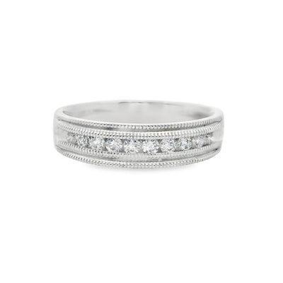 Diamond Channel Fashion Ring