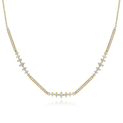 Diamond Tennis Station Necklace
