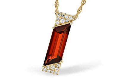 Garnet & Diamond Pendant