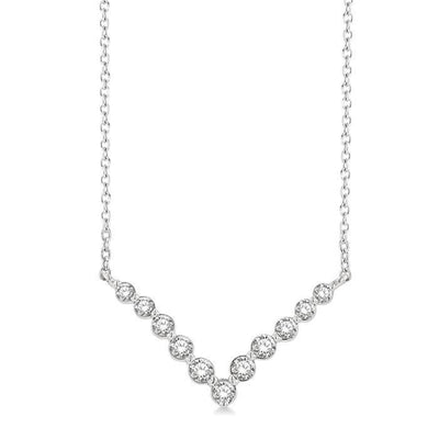 Chevron Diamond Necklace