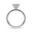 Oval Diamond Hidden Halo Engagement Ring
