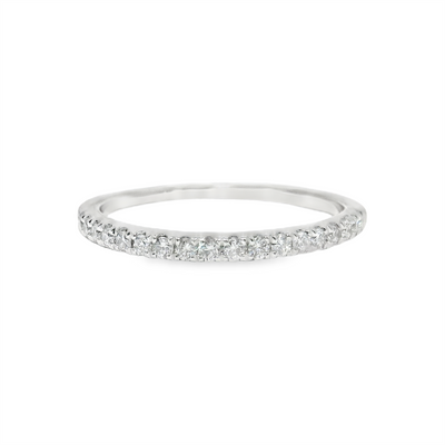 Diamond Straight Band Wedding Ring